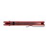 Nóż składany KNIVESPL The First Sandvik 14C28N, czerwone G10, czarna powłoka PVD